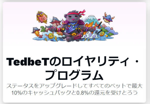 テッドベット ロイヤリティプログラム